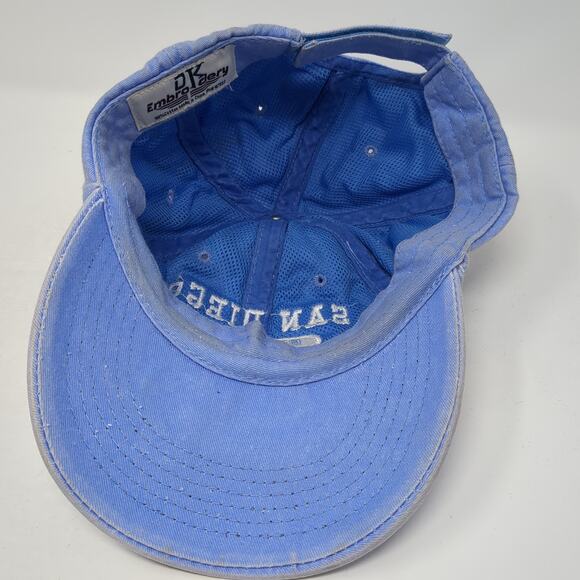 San Diego California Est. 1850 Baseball Cap Blue OS Adjustable DK Embroidery - Picture 7 of 9